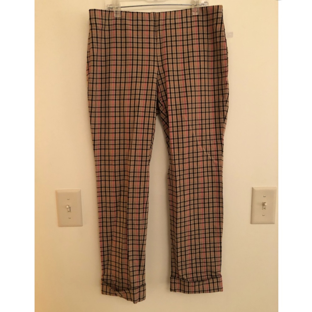 J. Jill Plaid Trousers